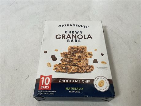 OATRAGEOUS! Chewy Granola Bars, Chocolate Chip Granola Bar Made with Whole