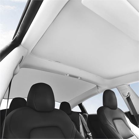 Tesla Model 3 Accessories Glass Roof Sunshade No Sag Foldable Sunroof Shade