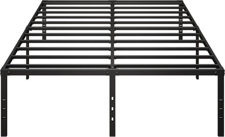 Queen Size Bed Frame 14 Inch Heavy Duty Metal Frames with Steel Slats Support