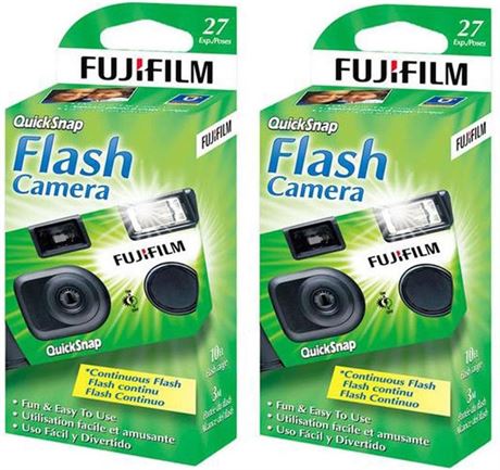 Fujifilm QuickSnap Flash 400 One-Time-Use Camera - 2 Pack (QuickSnap)