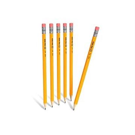 TRU RED Pre-Sharpened Wooden Pencil 2.2mm #2 Med Lead TR58560