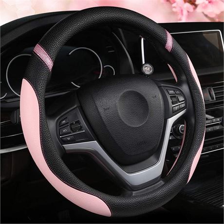 Steering Wheel Cover for Women Leather Universal Steering Wheel Covers for Car