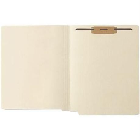 Medical Arts Press End-Tab File Folders, 1-Fastener, Letter, Manila, 250/Bx