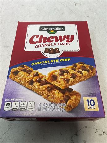 Chewy granola bar chocolate chip 10 bars