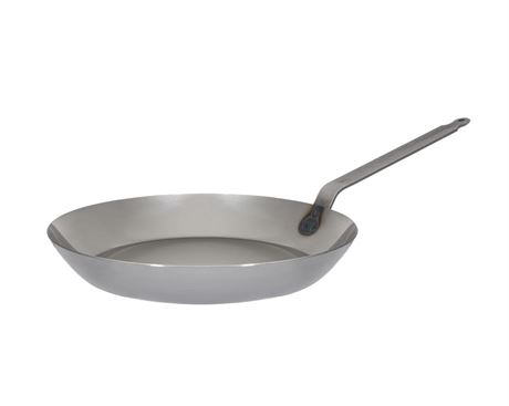 Matfer Bourgeat Black Carbon Steel Frying Pan, 15 3/4" 15 3/4-Inch Steel Gray