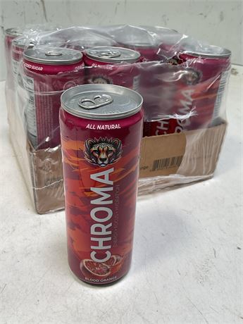 12-pack Chroma Blood Orange clean energy drink 12FL.oz