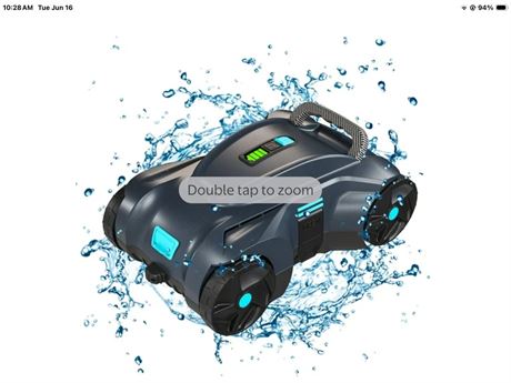 Ktaxon Cordless Robotic Pool Cleaner, Automatic Pool Vacuum 100mins Running