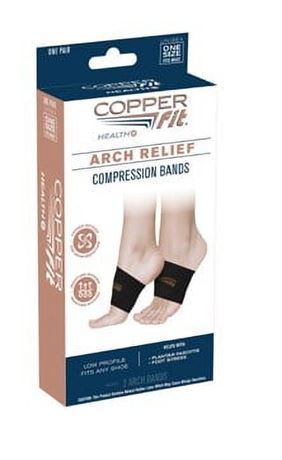 As Seen on TV COPPER FIT HEALTH+ ARCH RELIEF BANDS