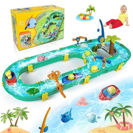 OFFSITE Water Table Toys, Kids Outdoor Water Table Toys Water Activity Table