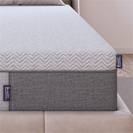 BedStory Firm Mattress Topper 4 Inch Twin Size - Extra Firm Memory Foam Bed