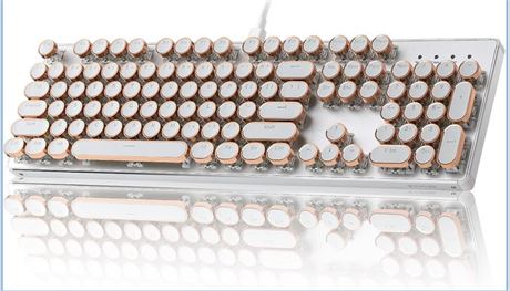 Magee MK-STORM Typewriter Style Mechanical Gaming Keyboard,Full Size Hot