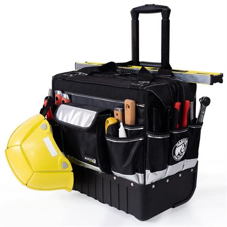 OFFSITE MARUTAI 18'' Rolling Tool Bag, Waterproof Tool Bag with Wheels,