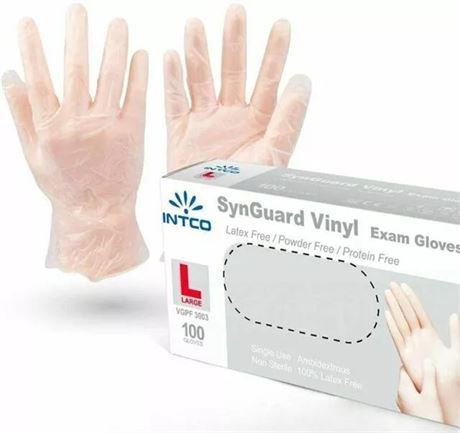 Disposable Vinyl Gloves - Food Prepare Food Handling Gloves for Food Service -