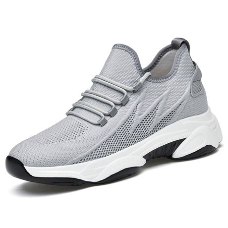 Men's Elevator Sneakers 3 inch Hidden Height Increase Breathable Mesh