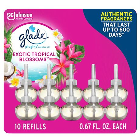 Glade PlugIns Refills Air Freshener, Scented and Essential Oils for Home and