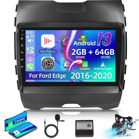 [2+64G] Car Radio for Ford Edge 2016 2017 2018 2019 2020-9 inch Android 13