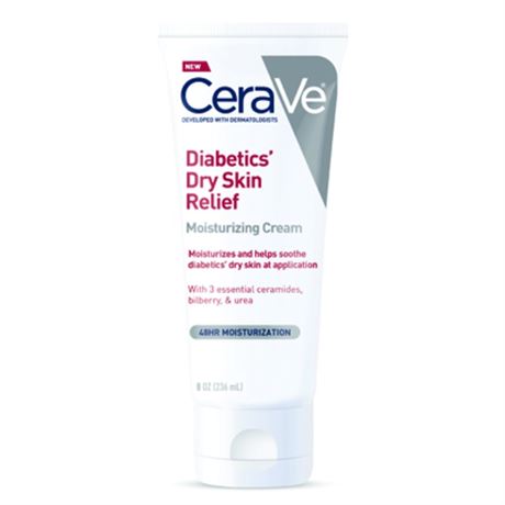 CeraVe Diabetics’ Dry Skin Relief Moisturizing with Urea & Bilberry for Dry