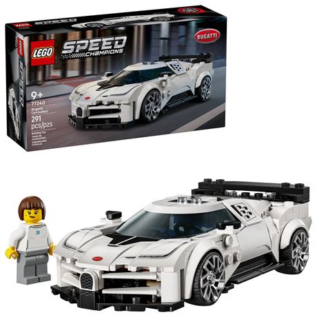 LEGO Speed Champions Bugatti Centodieci Hyper Sports Car Toy - Model Kit &