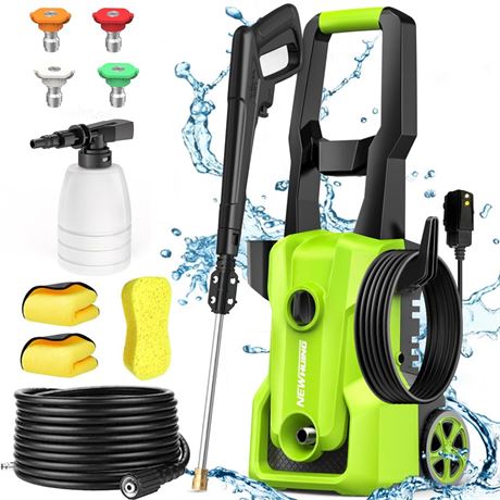 Electric Pressure Washer 4000 PSI - Max 2.5 GPM Power Washer with 20FT Hose,