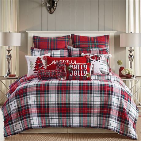 Thatch Home Spencer Plaid by Levtex Home - Spencer Plaid Quilt - King -