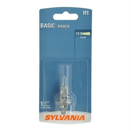 Sylvania H1 Basic Halogen Headlight Bulb  1 Pack  Compatible with Multiple Cars