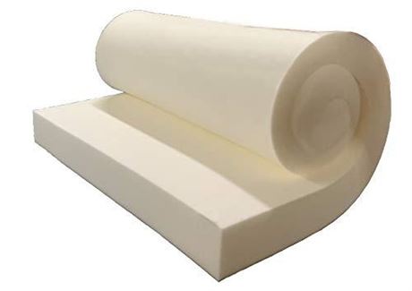 GoTo Foam 1" Height x 26" Width x 94" Length 44ILD (Firm) Upholstery Cushion