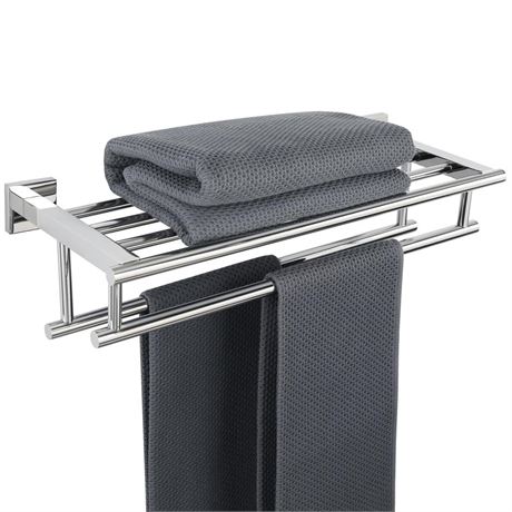 Alise Towel Rack,Towel Hanger Towel Shelf with Double Towel Bars for Bathroom