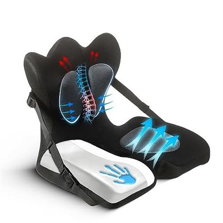 Lumbar Support Pillow for Office Chair | Adjustable  Doctor-Developed Memory