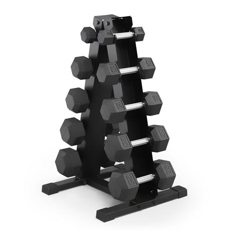 Marcy Classic Rubber Hex Dumbbell Set+Rack - BOX 1 OF 3