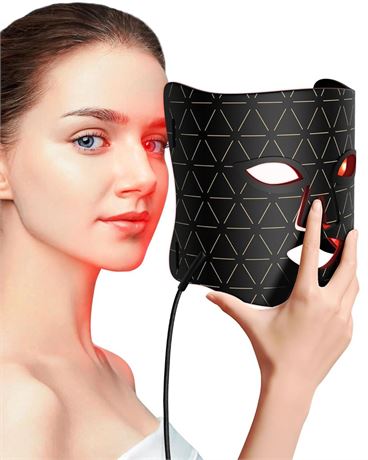 OFFSITE LED Light Therapy Mask Skin Care Mask, LED Red Light Therapy 630nm &