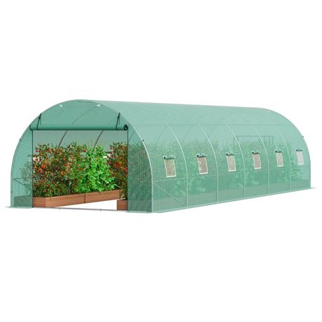 VEVOR Walk-in Tunnel Greenhouse Hoop House Greenhouse Tunnel, Plant Hot House