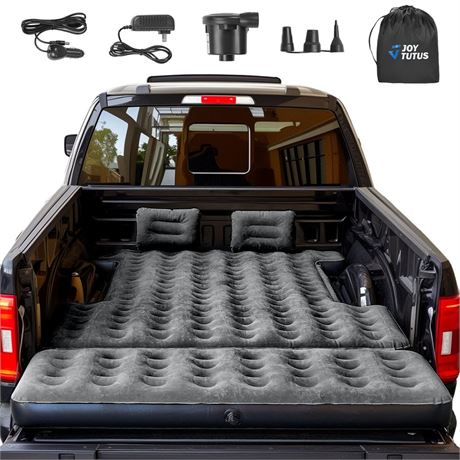 JOYTUTUS 5.5-5.8Ft Truck Bed Air Mattress with Removable Tailgate