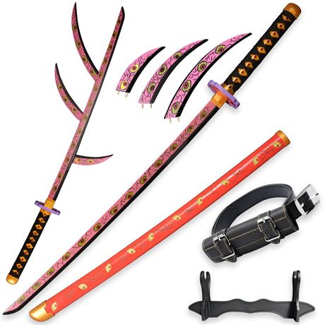 SV Anime Sword Cosplay Kokushibo Sword Katana 41 Inch，Collectible Gifts