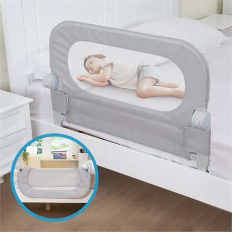 Y- STOP Bed Rail for Toddlers, Toddler Bed Rails for Crib with Reinforced