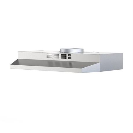 FIREGAS 30 inch Range Hood Under Cabinet, Ducted/Ductless Convertible Stainless