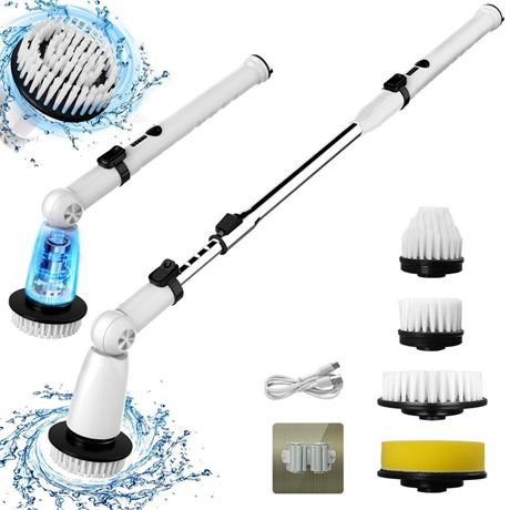 Electric Spin Scrubber, 2024 Upgraded Bathroom Cleaner, Power Shower Cleaning