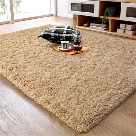 Ompaa Fluffy Rug, Super Soft Fuzzy Area Rugs for Bedroom Living Room - 3' x 5'