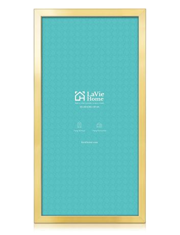 LaVie Home 20 x 40 Poster Frame Gold, Display Pictures 20x40, Stable and Sturdy