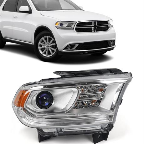 Halogen Headlight Assembly Compatible With Dodge Durango 2014-2020 Replacement