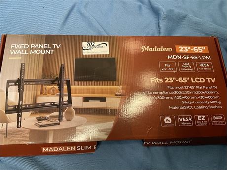 Madalyn Slim Fix Wall Mount Fits 23”-65” 88lbs 430-400mm