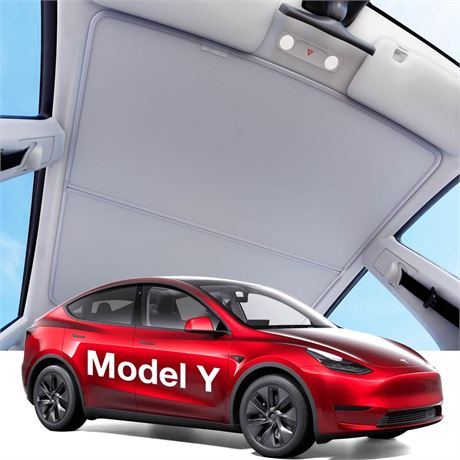 2024 Upgrade Tesla Model Y Sunshade Roof [Never Sag, Nano Ice-Crystal Coatings]