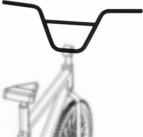 BMX Handlebar 22.2mm Bike Riser Handlebar, Length 680mm, Bicycle Handle Bars