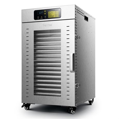 Commercial Food Dehydrator 18 Trays, 1500W Large Capacity 34.42ft² Food Dryer