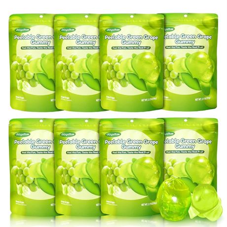 Peelable Gummy Grape Candy – Individually Wrapped Tropical Peeling Gummies