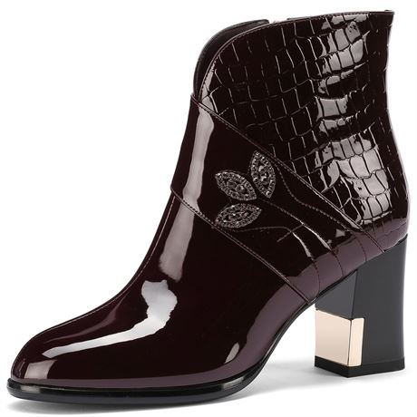 Western Gladiator Boots For Women Winter Ankle Extra Wide Calf Booties Botas