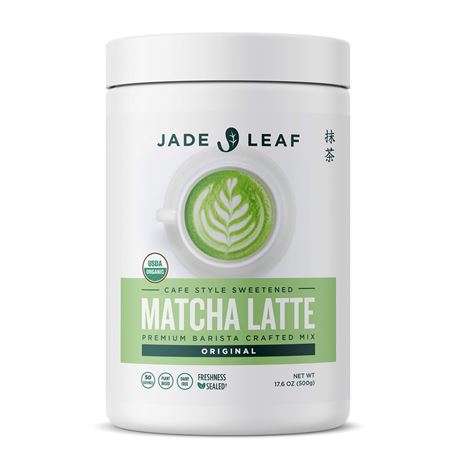 Jade Leaf Matcha Organic Matcha Latte Mix - Bulk Value Size - Lightly Sweet