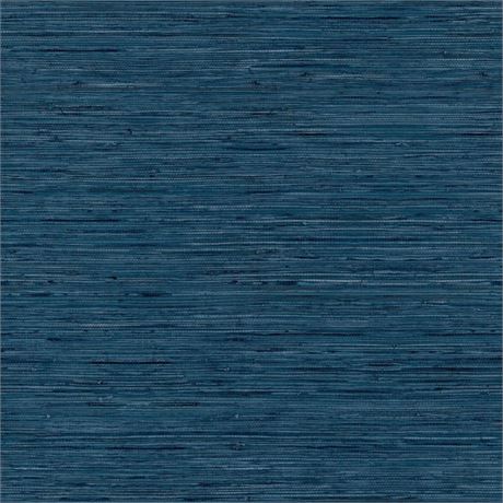 Grasscloth Blue Vinyl Peel and Stick Wallpaper Roll (Covers 28.18 Sq. Ft.)