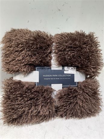 Hudson Park Collection Mongolian Faux Fur Throw Blanket - Exclusive