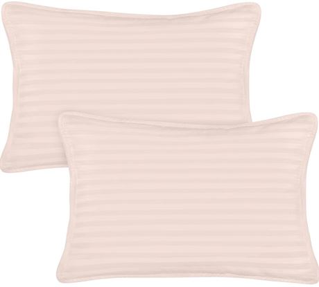 Utopia Bedding Toddler Pillow (Light Pink, 2 Pack), 13x18 Pillows for Sleeping,