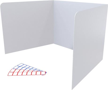 20-Pack Plastic Privacy Folders for Students, Classroom Must Haves, Desk